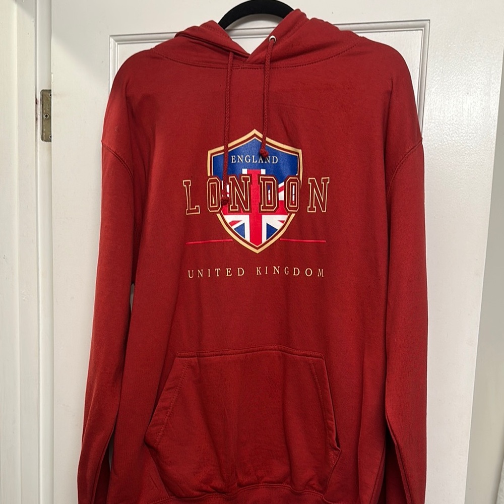 Red London Hoodie